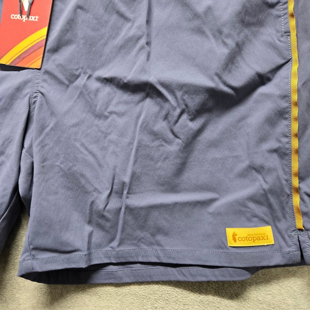 Cotopaxi Veza Adventure Shorts Mens Blue Grey Yellow Active Hiking 7in Inseam XL - Picture 2 of 7